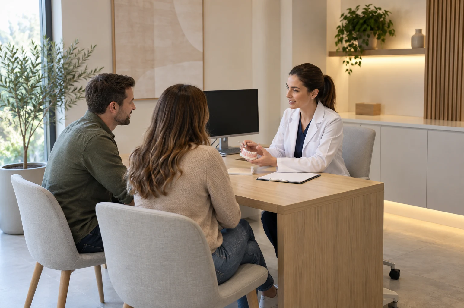 치과 상담과 진료 예시 이미지