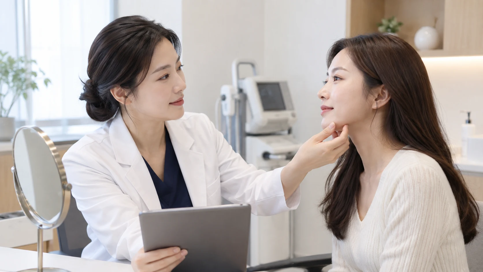 피부과 진료 설명 예시 이미지