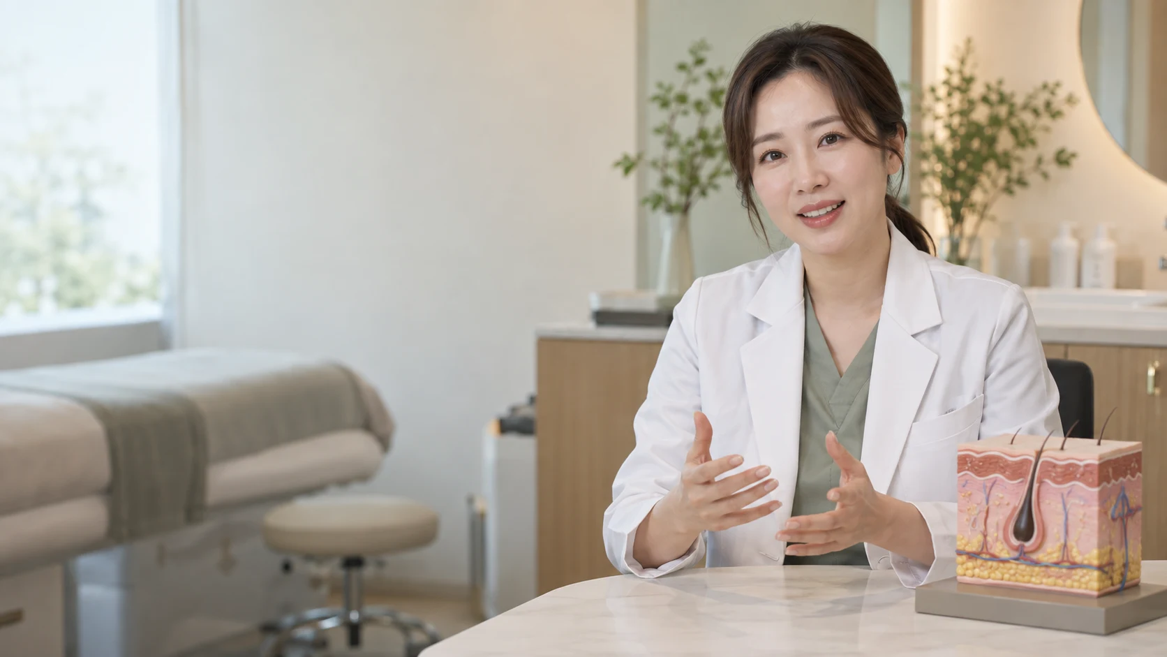 피부과 가상 의료진 사진 예시