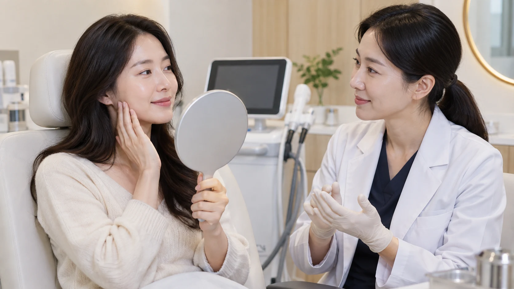 피부과 진료 설명 예시 이미지