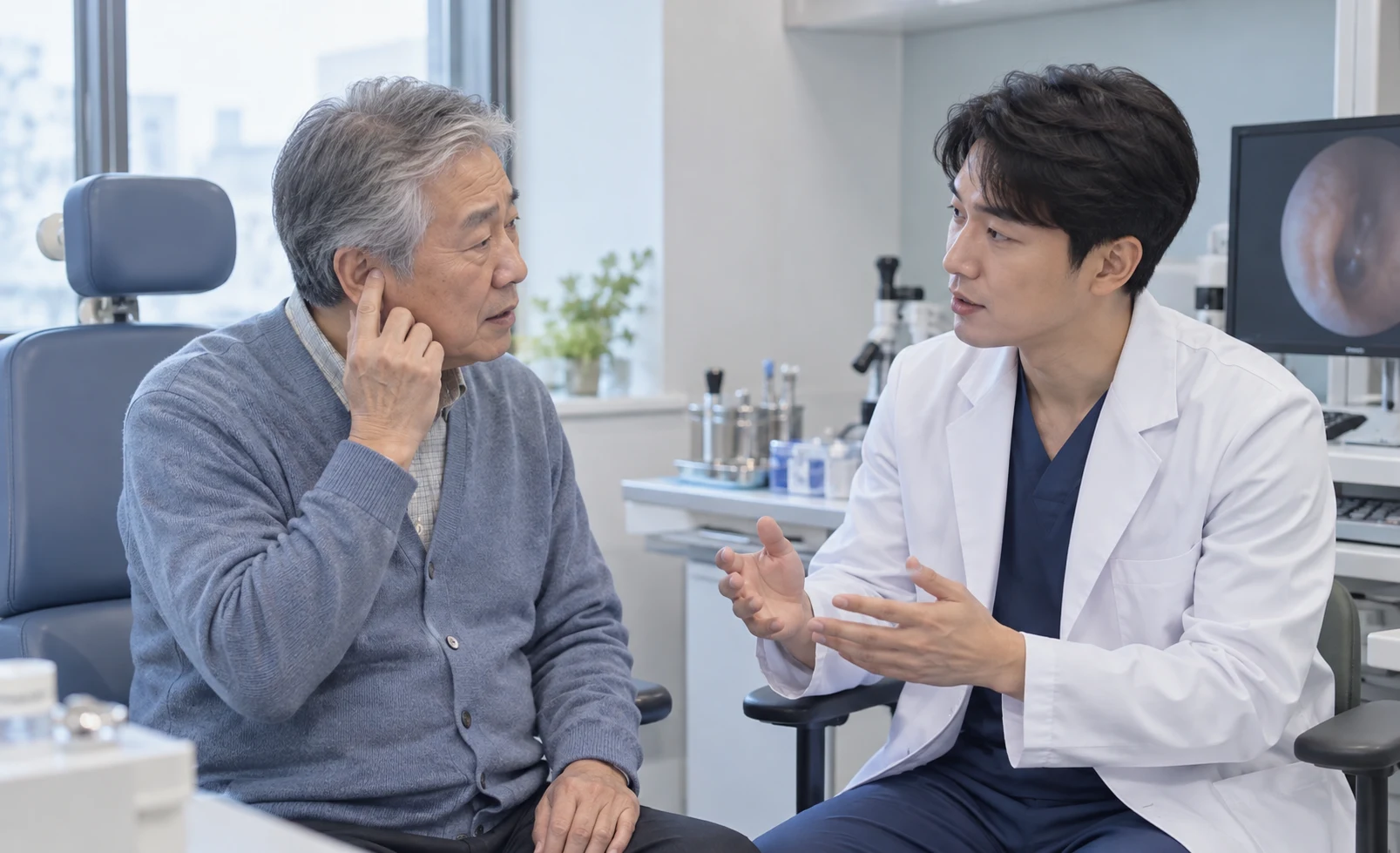 이비인후과 진료 설명 예시 이미지