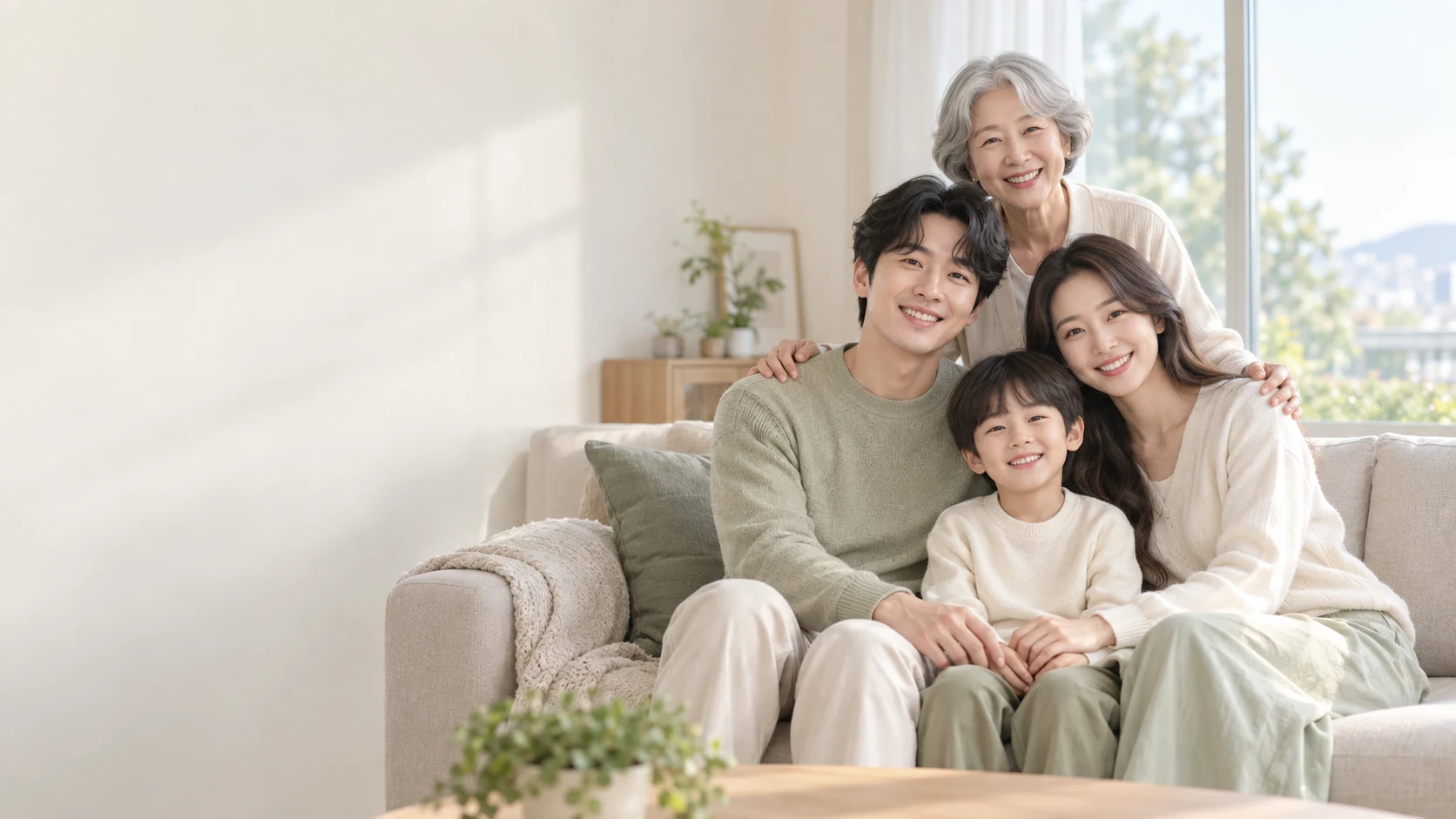 안과 가족의 일상 예시 이미지