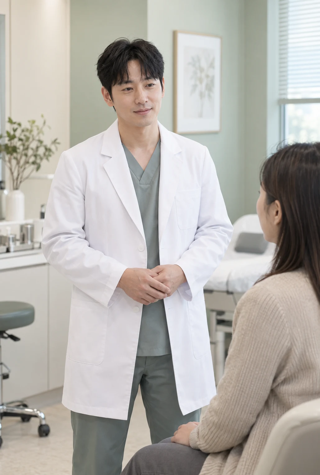 안과 가상 의료진 사진 예시