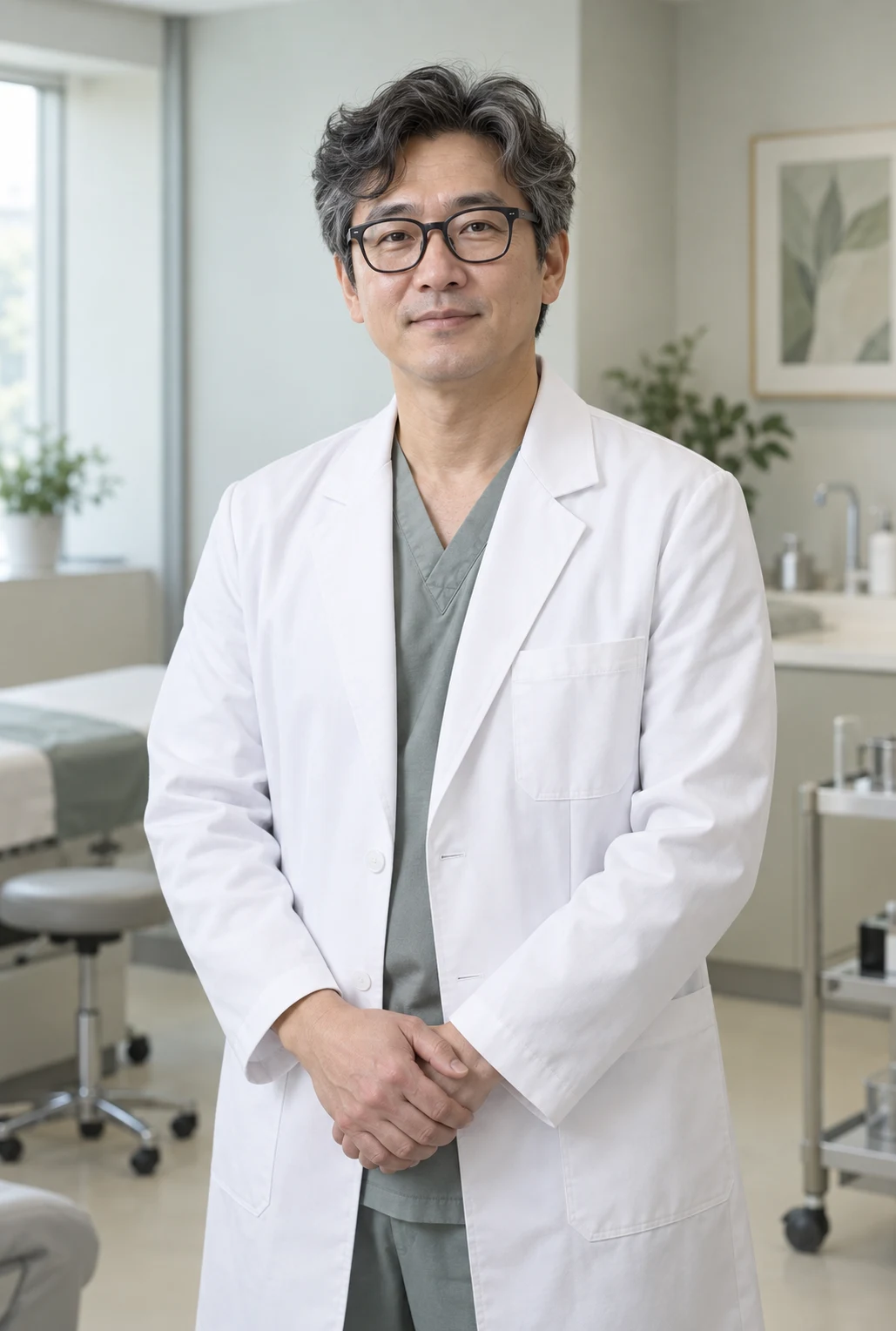 안과 가상 의료진 사진 예시