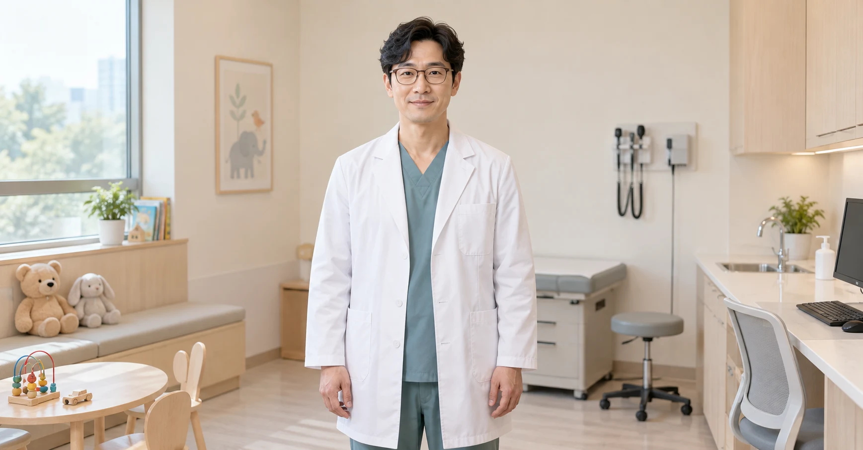 소아청소년과 가상 의료진 사진 예시