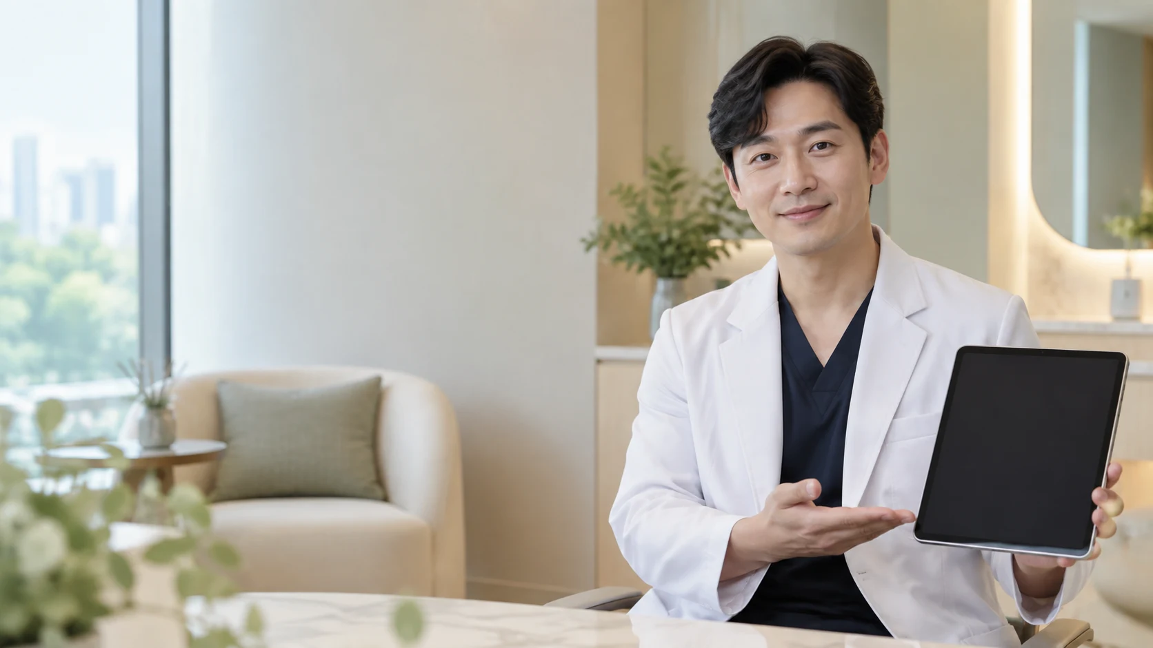 성형외과 가상 의료진 사진 예시
