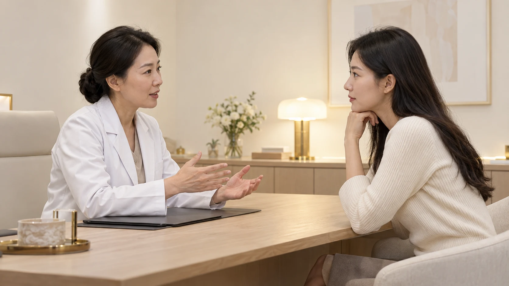 성형외과 가상 의료진 사진 예시