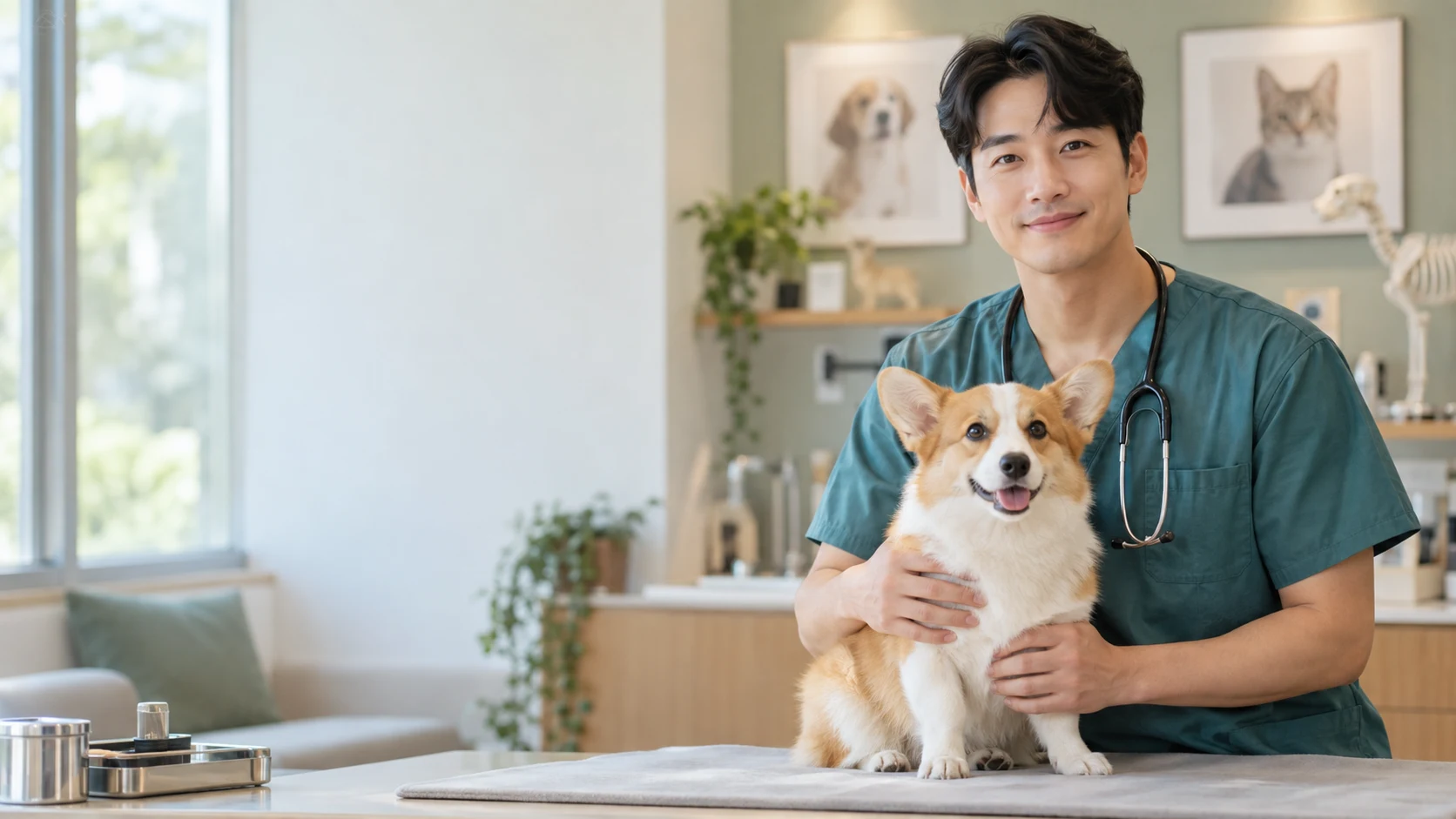동물병원 가상 의료진 사진 예시